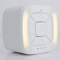 NOUVEAU Mini Machine à Bruit Blanc Portable RVB en Plastique Sons Relaxants Berceuses Contrôle du Volume Naturel Se Fixe aux Poussettes et aux Voitures
