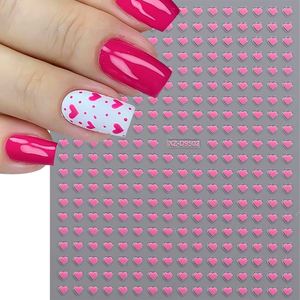 8 Piezas de Adhesivos 3D para <span class=keywords><strong>Uñas</strong></span> con Diseño de Corazones Rojos, Negros y Blancos, Calcomanías Adhesivas para <span class=keywords><strong>Uñas</strong></span>, Decoración de Manicura - Product Image 3