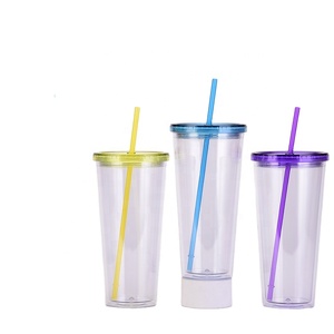 แก้วน้ำพลาสติกทนทานขนาด 24 ออนซ์ แบบสองชั้น - Product Image 4