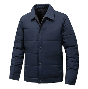 Chaqueta de Algodón Grueso con Cuello Camisero, Cálida y Resistente al Frío para Otoño e Invierno, Moda Masculina, Reversible - Product Image 4
