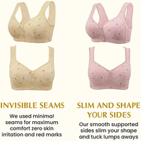 Soutien-gorge confortable pour femmes âgées, à boutons pression sur le devant, sans armatures, fermeture à boutons sur le devant, sous-vêtements, soutien-gorge de sport, débardeur