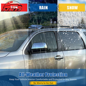 Deflectores de Ventana Laterales Integrados en el Canal para Toyota Sequoia 08-22, Parasol de Lluvia Acrílico - Product Image 5