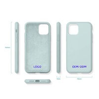 Coque en silicone liquide pour Apple iPhone 11 Pro 14 Plus Pro Max Luxe TPU LOGO personnalisable Couverture de téléphone portable