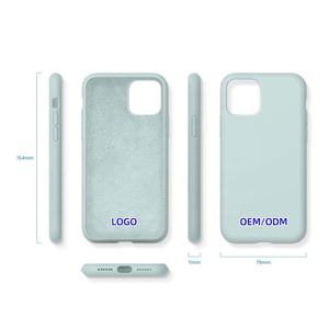 Funda de silicona líquida para Apple <span class=keywords><strong>iPhone</strong></span> <span class=keywords><strong>11</strong></span> <span class=keywords><strong>Pro</strong></span> 14 Plus <span class=keywords><strong>Pro</strong></span> <span class=keywords><strong>Max</strong></span> Luxury TPU personalizable LOGO cubierta del teléfono celular - Product Image 5