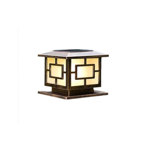 Lampe solaire à pilier en aluminium LED, étanche, pour jardin, cour, éclairage extérieur - Product Image 4