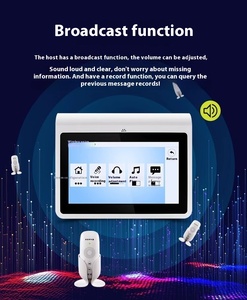 ราคาสุดคุ้ม HLA01 433MHz ระบบอินเตอร์คอมไร้สาย หน้าจอสัมผัส <span class=keywords><strong>7</strong></span> นิ้ว เครื่องเรียกพนักงานด้วยเสียง สำหรับใช้ในโรงพยาบาล ร้านอาหาร ระยะ 100ม.-10,000ม. - Product Image 4