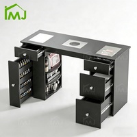 Meubles de salon de beauté, rangement, table de manucure, mesas de manicure, table avec collecteur de poussière