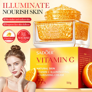 Crema Facial con Vitamina C, Calmante, Nutritiva, Iluminadora, Antienvejecimiento, Hidratante de Larga Duración, Minimiza los Poros - Product Image 1