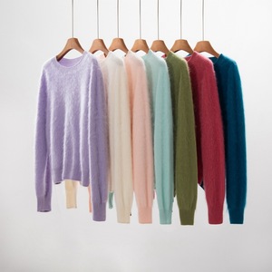 Maglione Pullover <span class=keywords><strong>Donna</strong></span> DONYI Stile Coreano Invernale in Cashmere e Lana Lavorato a <span class=keywords><strong>Maglia</strong></span> 12GG Senza Cuciture con Collo Tondo - Product Image 3