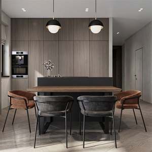 Gabinete de Cocina Moderno de Lujo en Gris con Cierre Suave, Incluye Grifo, Diseño Oculto Lacado Mate, Encimera de Laminado, Material de Mármol - Product Image 6