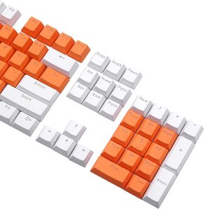Customized 104-keys Mechanical Keyboards Keycap 500 Million Times Life Expectancy <b>Black</b>/white Color for <b>Computer</b> Laptop / - Product Image 1