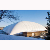 Nouveau site sportif de tente de dôme d'igloo de structure de membrane d'air de bâtiment de film de gaz extérieur à vendre
