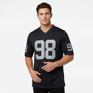 Camiseta de Fútbol Americano Transpirable 100% Poliéster con Impresión por Transferencia de Calor, Personalizable con Nombre, Número y Logotipo para Adultos, Venta al Por Mayor - Product Image 1