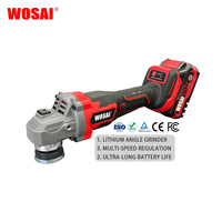 Amoladora Angular Inalámbrica Profesional de 20V con Motor sin Escobillas de 7000 RPM, Amoladora Eléctrica para Pulir y Cortar con Tamaño de Disco de 100/115/125 mm