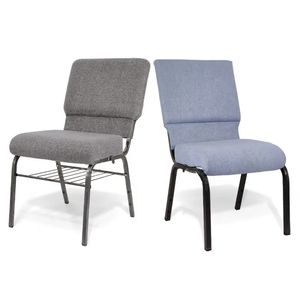 Sillas de Teatro Apilables con Respaldo Acolchado, Estructura Metálica y Tapicería de Tela, Modernas, Multicolores, Cómodas y Económicas para Iglesia, Venta al Por Mayor - Product Image 5