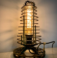 Pièce en métal découpée au laser pour lampe de moto à filament d'épingle à cheveux vintage