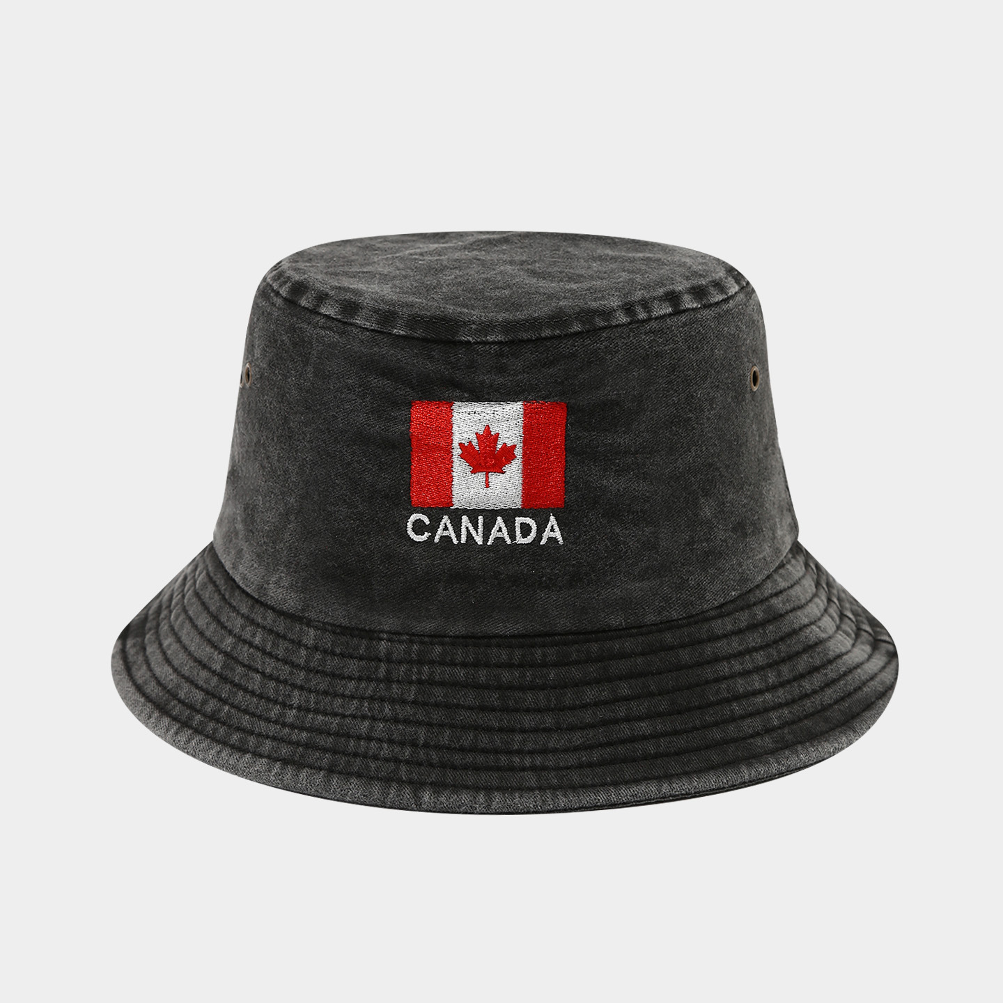 Canadian flag black