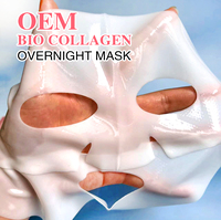 Masque de collagène profond OEM/ODM, masque anti-âge pour le visage, soin de la peau coréen, bio-collagène, masque en hydrogel de collagène pour la nuit