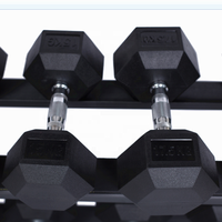 Kits d'Haltères Hexagonales en Caoutchouc pour Home Gym – Tailles en LB et KG