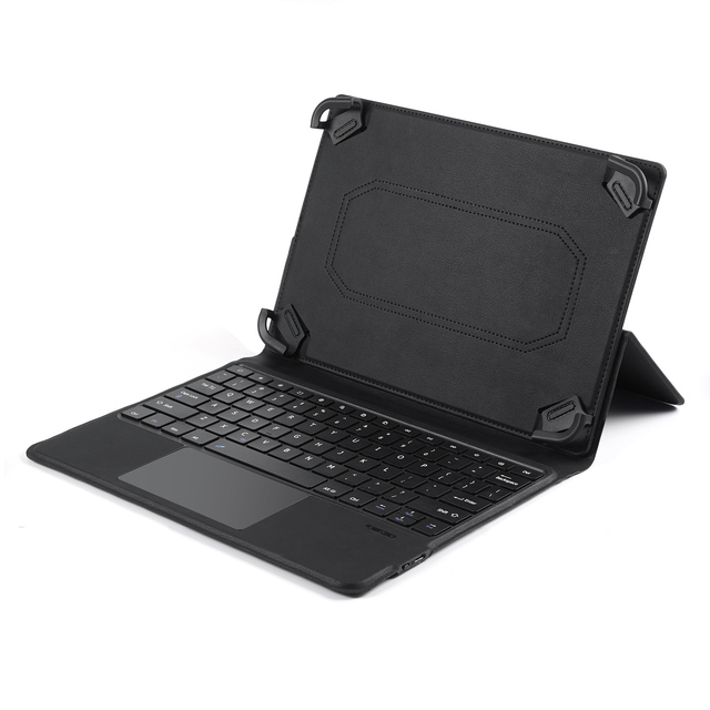 Universal 9-11 Inch Tablet Case Foldable Back Scissor Switch Full Size Wireless Keyboard PU Leather Cover Touchpad New Product