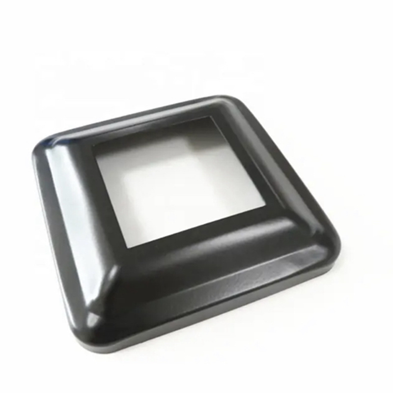 OEM изготовленный на заказ высококачественный алюминиевый с порошковым покрытием A360 готовая Квадратная Крышка для столба цельный дизайн без отверстий для винтов