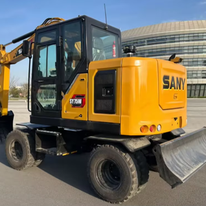 MACHINE NEUVE À 100% Sany Sy75W Excavatrice sur pneus Matériel de construction Année 2024 Prêt à être expédié Bon état de fonctionnement à vendre - Product Image 1