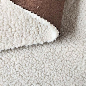 Warm Winter Fabric Micro Suede Bonded <strong>Sherpa</strong> Fleece Lining <strong>Material</strong> for Jacket Coat Apparel - Product Image 3