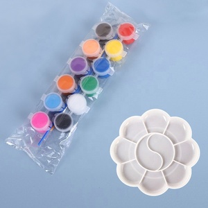 En vente 12 couleurs 3ML bande Arts acrylique Pigment peinture ensemble Mini artisanat peinture avec un pinceau pour enfants adultes - Product Image 5