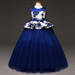 Ropa Infantil de China, Vestido de Encaje para Bebé, Diseño de Fábrica, Vestido Largo de Verano con Flores para Bebé, Estilo Tutú - Product Image 2