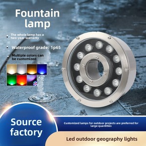 Ngoài trời điện <span class=keywords><strong>IP68</strong></span> không thấm nước <span class=keywords><strong>LED</strong></span> thép không gỉ cảnh quan đài phun nước ánh sáng hồ bơi điều khiển từ xa đầy màu sắc DC 12V - Product Image 5