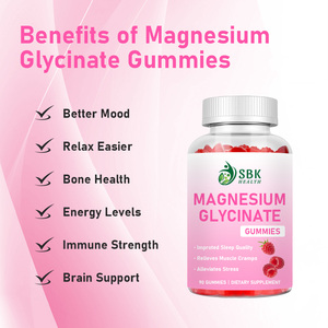 Hot Sale Glycinate Gummy <b>Supplement</b> Stress Relief and Nighttime Relaxation Supply Enhance Concentration Calm And Stress Relief - Product Image 3