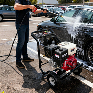 Nettoyeur haute pression à gaz dédié aux terrains de football, <span class=keywords><strong>pompe</strong></span> Honda GX390 AR, 3800 PSI/262 bars, pour le nettoyage des surfaces et de l'équipement de jeu - Product Image 5