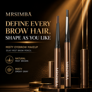 <span class=keywords><strong>Crayon</strong></span> à sourcils teinté double embout MRSIMBA à l'extrait triple <span class=keywords><strong>de</strong></span> plantes, 80mg, texture crème lisse, couleur longue tenue, anti-agglomération - Product Image 1