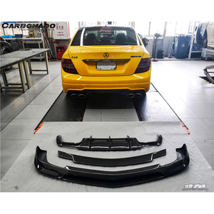 Diffuseur arrière en fibre de carbone de style Carbonado <span class=keywords><strong>ZS</strong></span> pour Mercedes W204 C63 AMG - Product Image 2