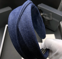 Cowboy-Stoff-Haarspange und Haarband für Damen: Neuartiger, modischer, handgefertigter Haarschmuck mit breitem Rand für Hochzeit, Abschlussfeier und Ostern