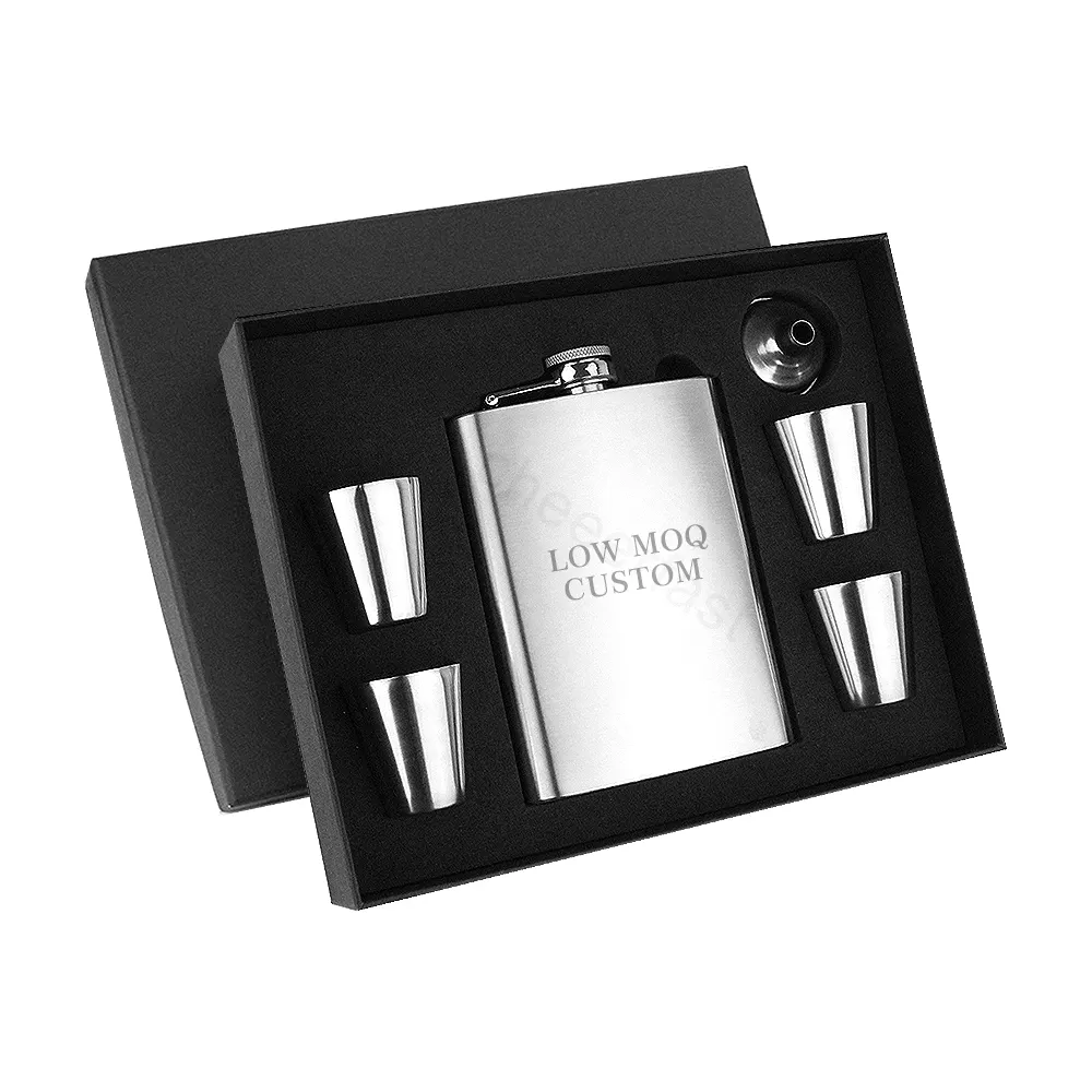 Cheerfast antiruggine bere fiaschetta in metallo Set regalo whisky Flagon a prova di perdite Hip 8Oz Flask acciaio inossidabile