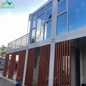 20 Ft Container Hotelkamer Geprefabriceerde Hotelkamers Prefab Draagbare Afneembare Mobiele Prefab Container Huizen Te Koop