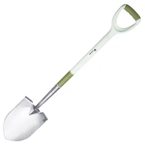 Heavy Work Ergonomic D Shape Round Point Long Handle Hand Spade Garden Shovel Tools