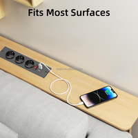Prise de courant encastrée pour bureau, prises CA encastrées, ports USB-A, station de charge dissimulée pour table, multiprise