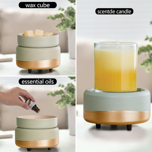 Calentador de Cera Multifunción al por Mayor para Cubos de Cera, Quemador de Velas, Calentador de Fragancias, Quemador de Cera Eléctrico de Cerámica - Product Image 2