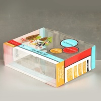 Boîte de jeux en PVC, protectrice pour enfants, sans acide, transparente, en plastique PET