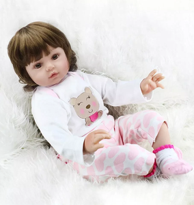 Direkte Fabrik Hochwertige Bebe Reborn Silikon <span class=keywords><strong>Custom</strong></span> Toy <span class=keywords><strong>Made</strong></span> 22 Zoll Prinzessin Puppe für Mädchen Geschenk Baby Spielzeug Kleinkind - Product Image 2