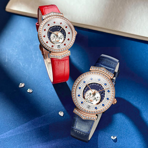 OUPINKE 3218 hermoso reloj de cuarzo Guangzhou para <span class=keywords><strong>mujer</strong></span> correa de cuero original impermeabilización de diamantes envío <span class=keywords><strong>gratis</strong></span> reloj de mano de ocio - Product Image 3