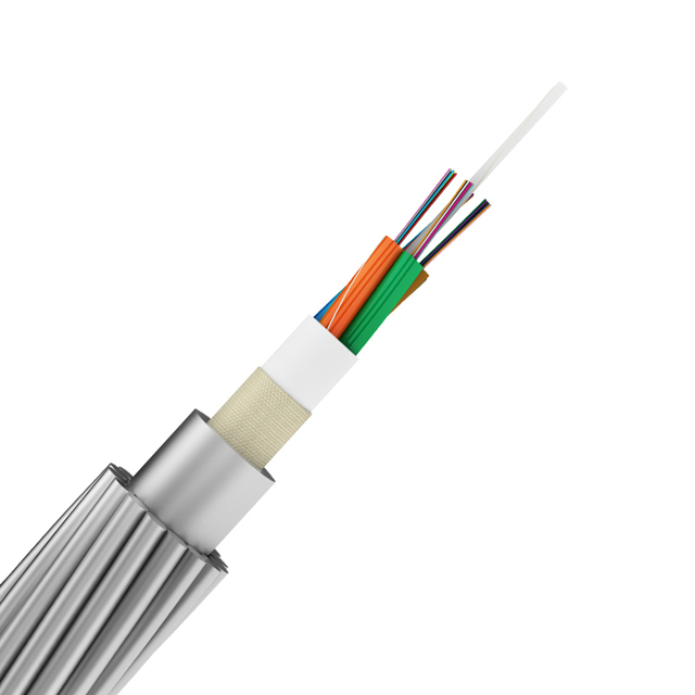 OPGW Cable - 12/24/48/96/144-core Optical Fiber Communication Outdoor Overhead Ground Wire Composite Cable