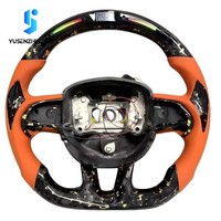 Volant sport en cuir et fibre de carbone forgé sur mesure avec LED pour Dodge Charger Scat Pack Rt Challenger Durango Hellcat SRT8