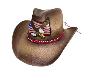 Eleganti cappelli da Cowboy Floppy in paglia piatta da donna cappelli di paglia Vintage a tesa larga