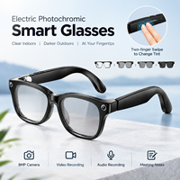 Lunettes Intelligentes Électrochromiques W711 avec Caméra 8MP, Traduction IA, Appel Bluetooth, Enregistrement Vidéo, Charnière Métallique, Lunettes Connectées IA