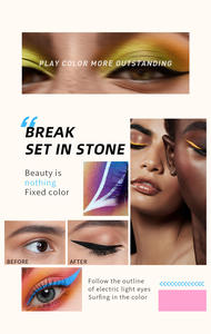 อายไลเนอร์กันน้ำติดทนนาน 24 ชั่วโมง สำหรับแต่งหน้าบนเวที เนื้อเนียนนุ่ม สีฟ้า แดง เหลือง สำหรับ<span class=keywords><strong>สาว</strong></span>ๆ (แบรนด์ส่วนตัว) - Product Image 2