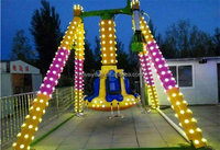 Mini parc d'attractions à thème de la randonnée, amusement en plein air, pendule