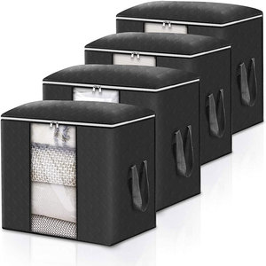 Große Kapazität 10kg Quilt Kleidung Aufbewahrung tasche Rechteck Faltbar für Studenten Kinder für Schlafsaal Schrank <span class=keywords><strong>Organizer</strong></span> Bewegliches Gepäck - Product Image 2